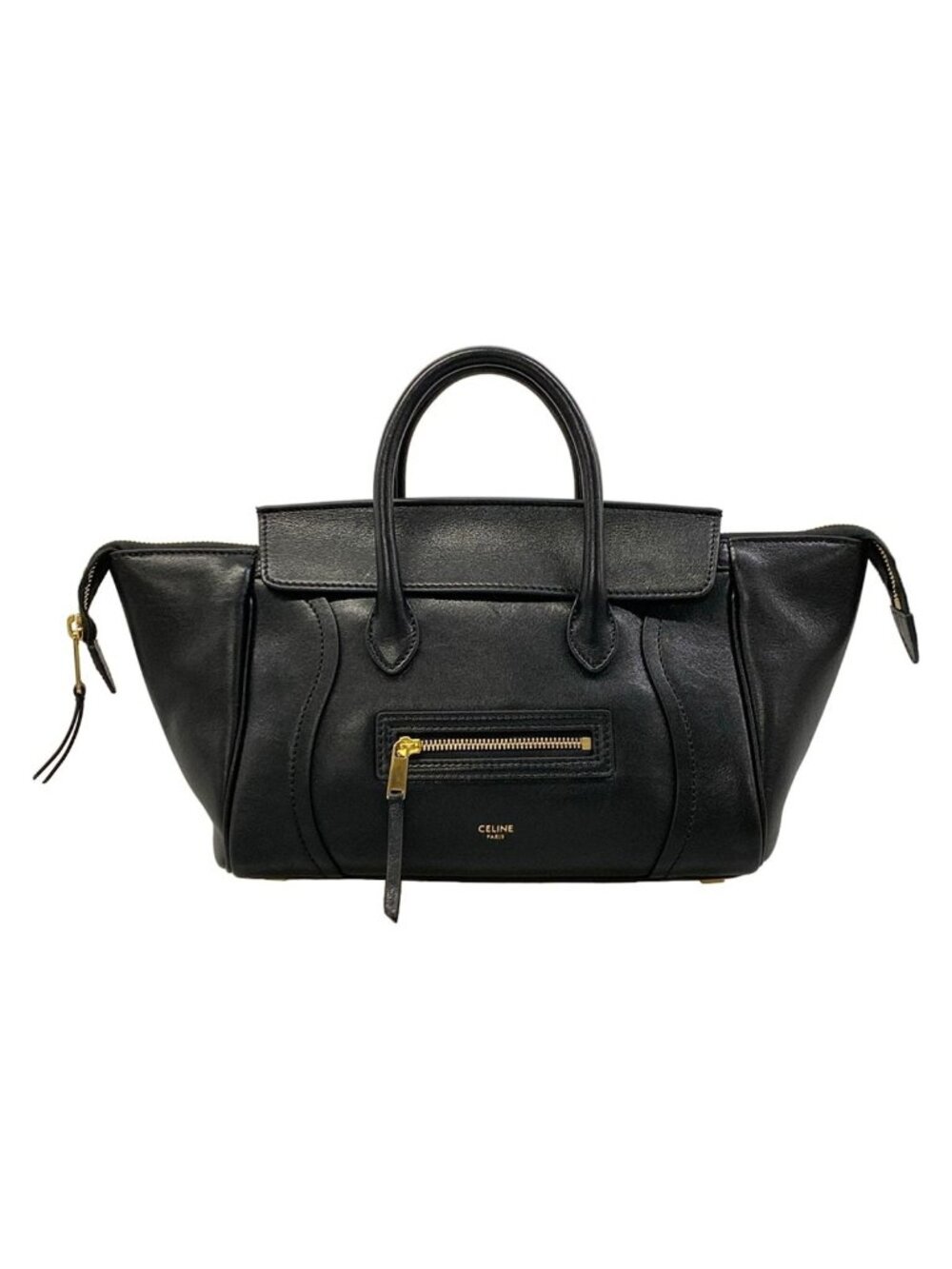 Celine Handbag Little New Luggage Black Leather